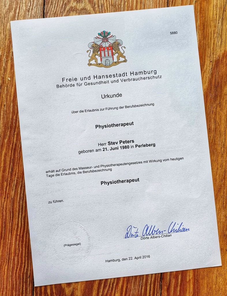 2016 - Physiotherapeut